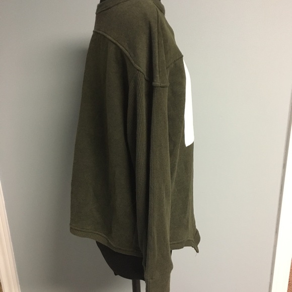 ZARA Ribbed Sweater Pullover in Olive Green - Picture 3 of 7